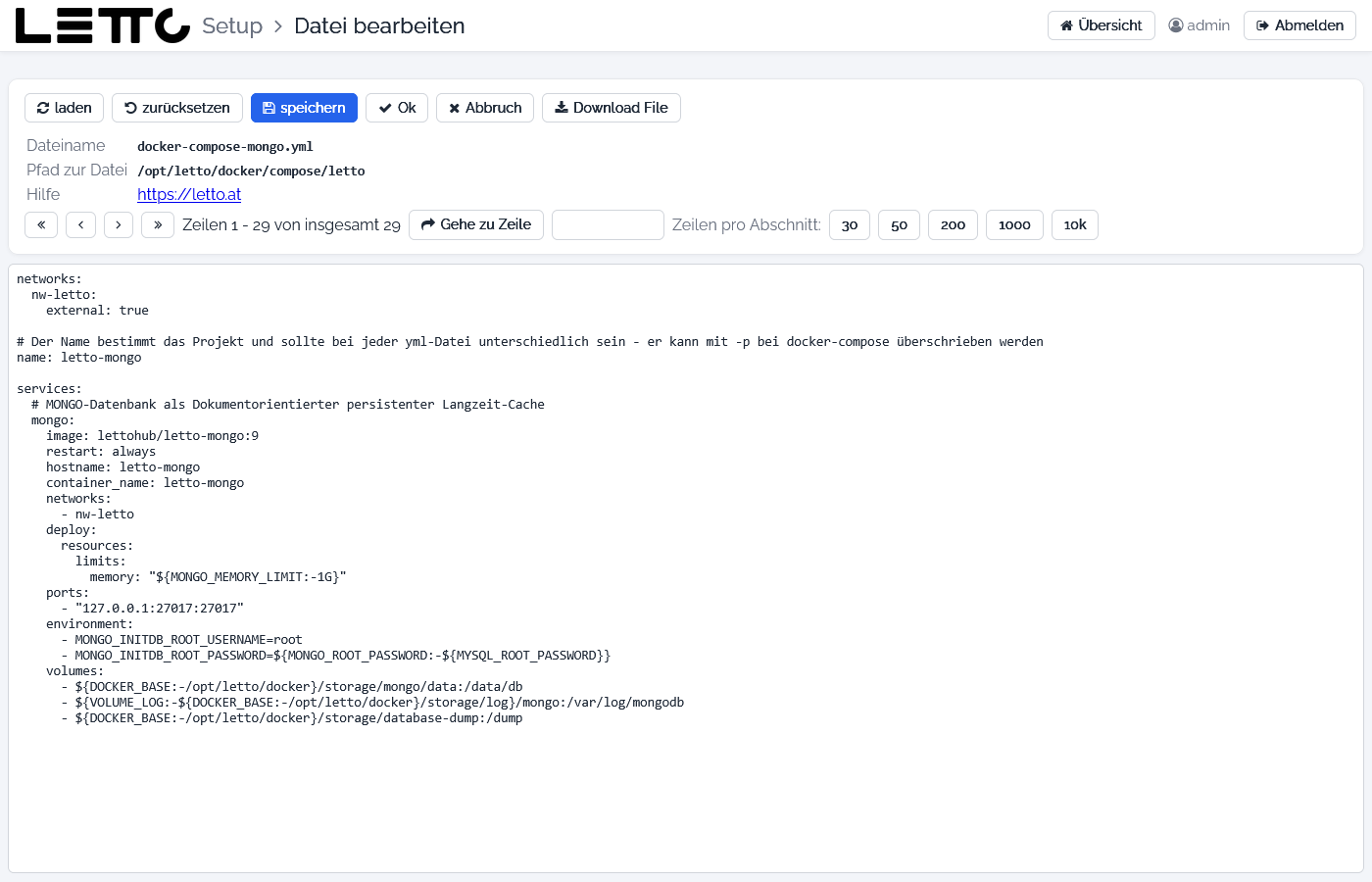 Datei bearbeiten