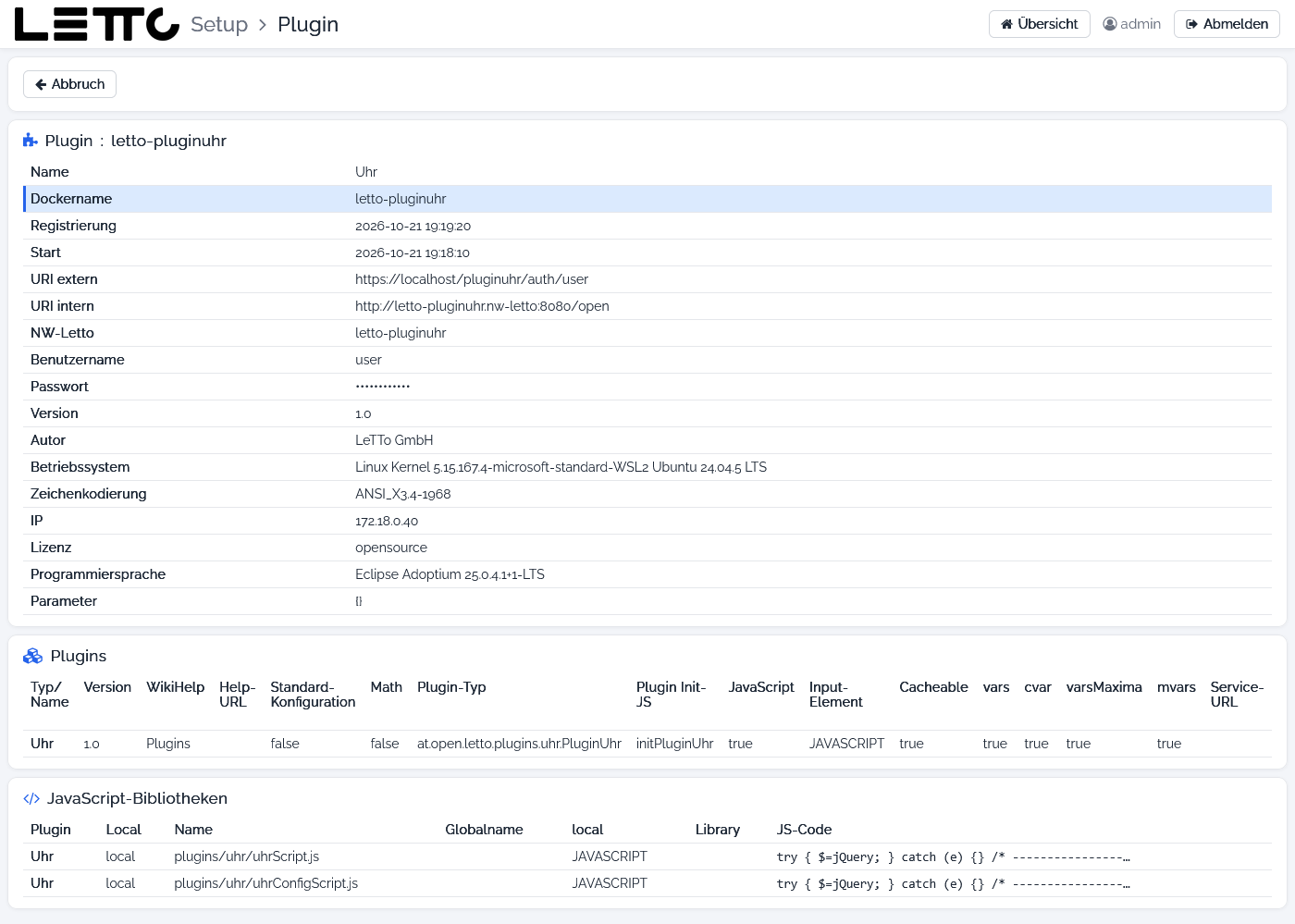 Plugin-Details