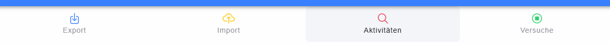Register des Dialogs