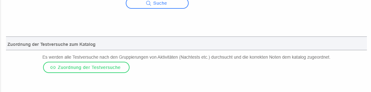 Zuordnung der Testversuche