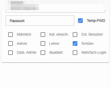 Rollen und Optionen