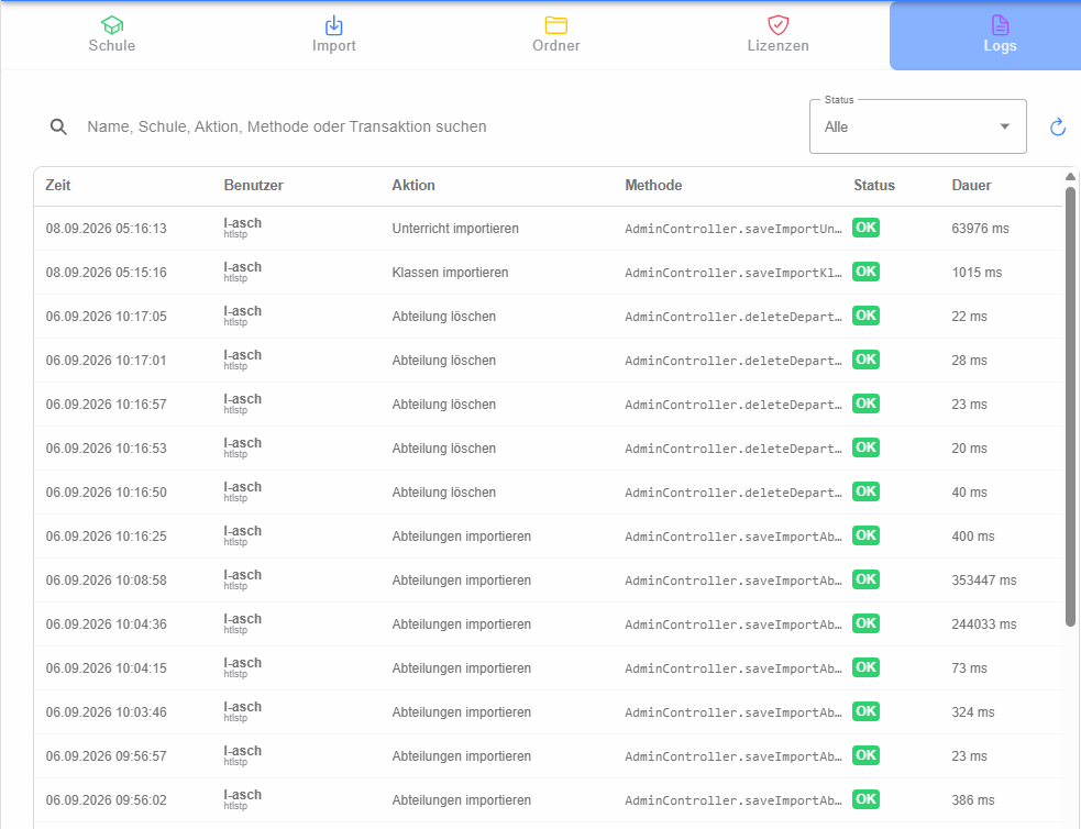Admin-Logs